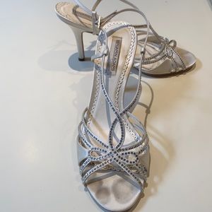 Benjamin Adams silk sling back sandal